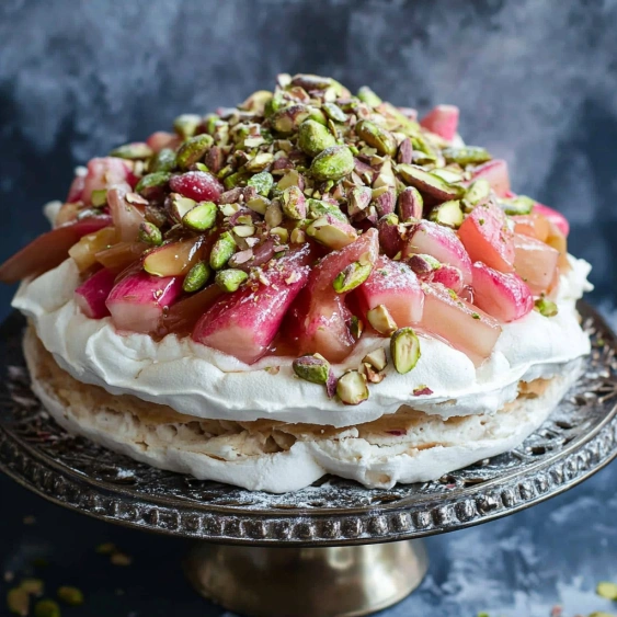 A cake with fruit on top.