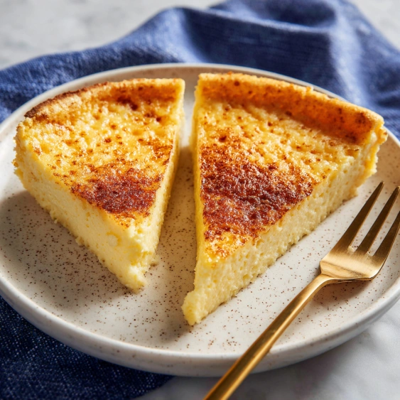 A slice of cake on a plate.