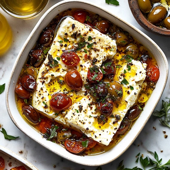 A bowl of food with tomatoes and cheese.