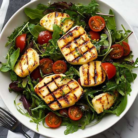 A plate of food with tomatoes, lettuce, and cheese.