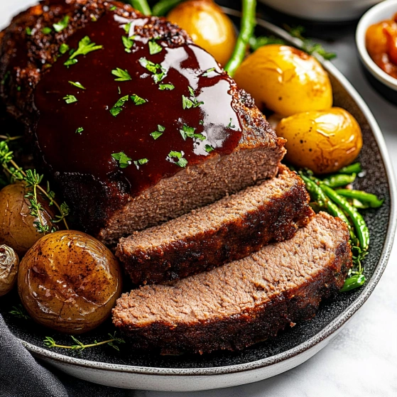 A plate of meat and potatoes.