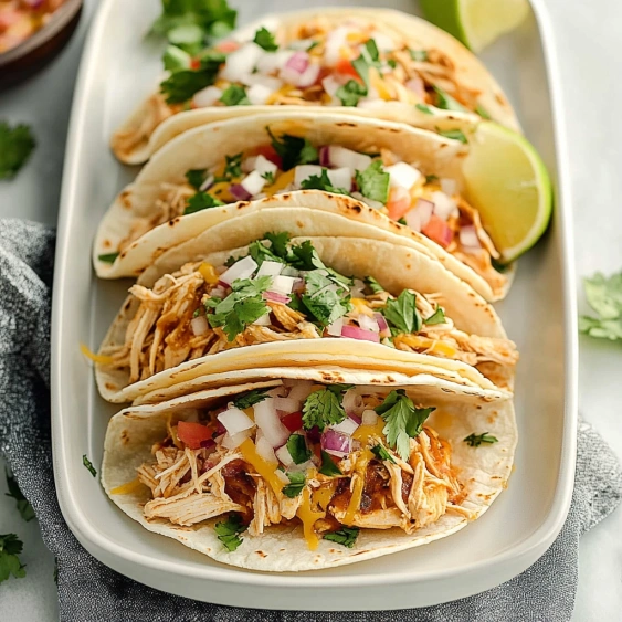 A plate of tacos with lettuce and tomatoes.