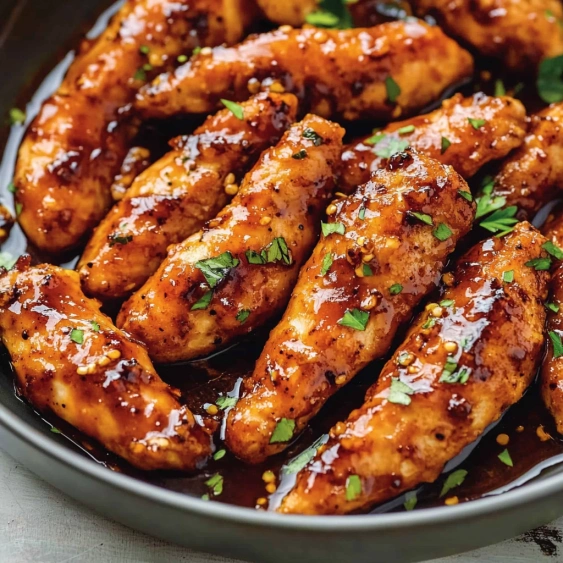A plate of chicken wings with a sauce.