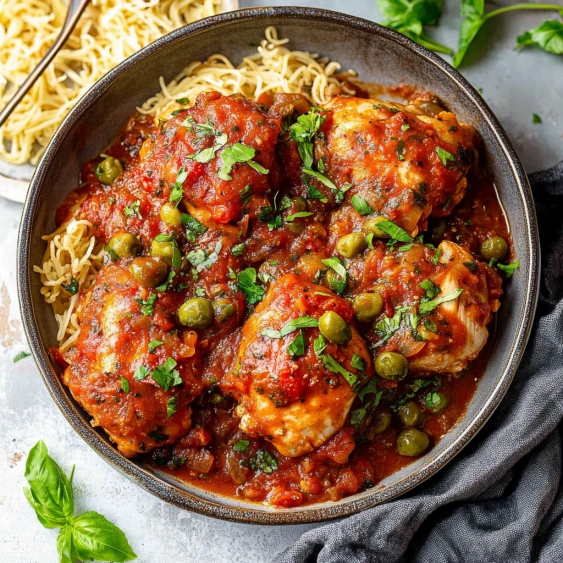 A bowl of food with a fork and spoon.