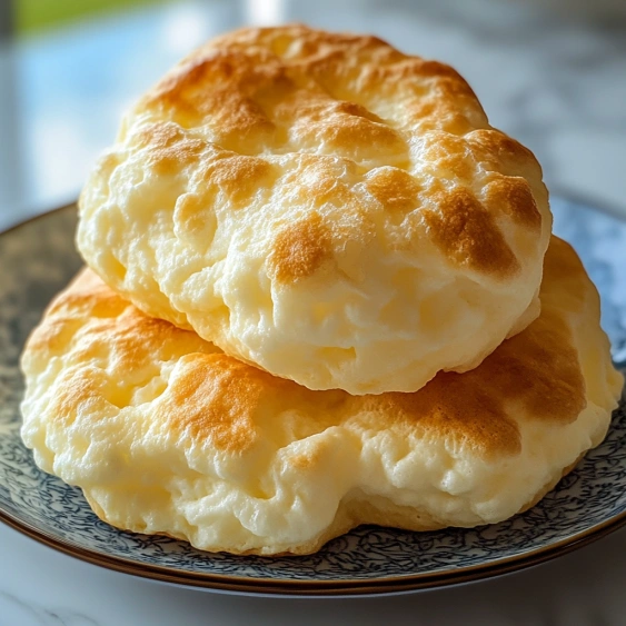 A stack of biscuits on a plate.