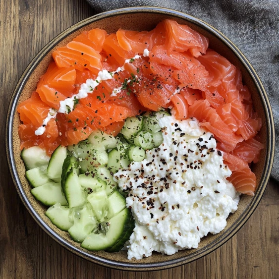 A bowl of food with white and orange ingredients.