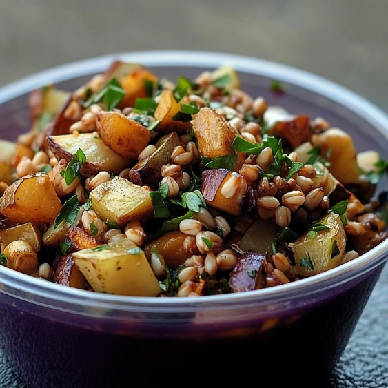 A bowl of food with a variety of vegetables.