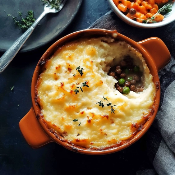A bowl of food with a spoon in it.