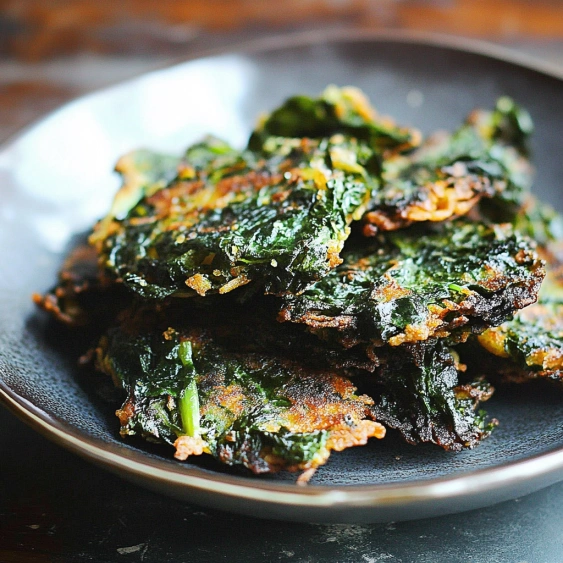 A plate of greens.