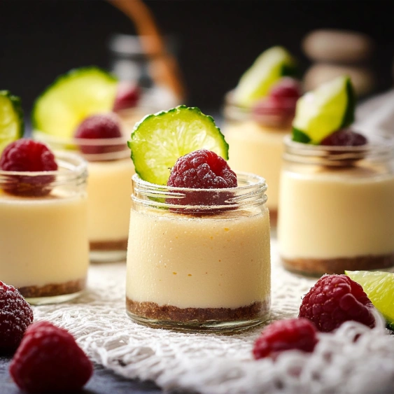 A plate of desserts with a slice of cake and a slice of lemon.