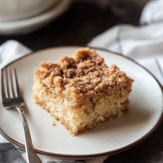 A slice of cake on a plate.