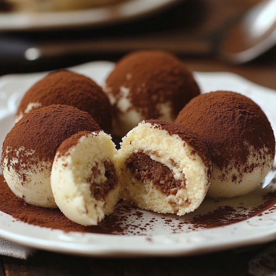 A plate of chocolate desserts.