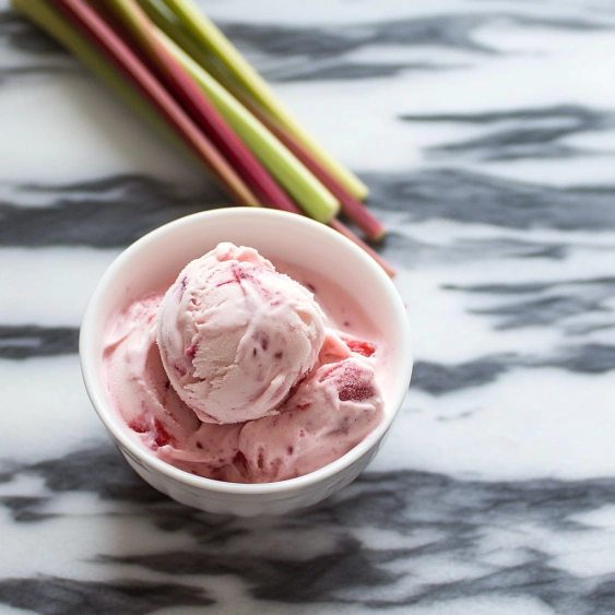 A bowl of strawberry ice cream.