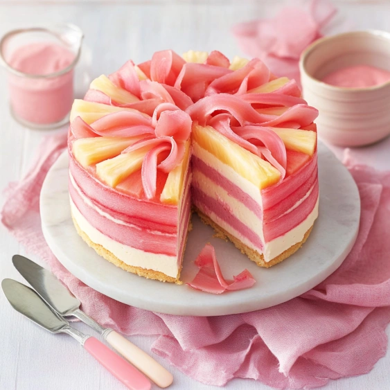 A slice of cake on a plate.