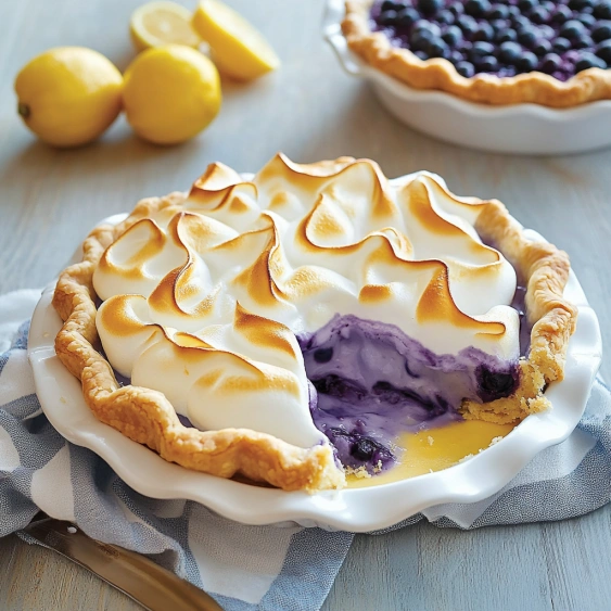 A pie with a slice missing.