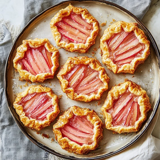 A plate of fruit tarts.