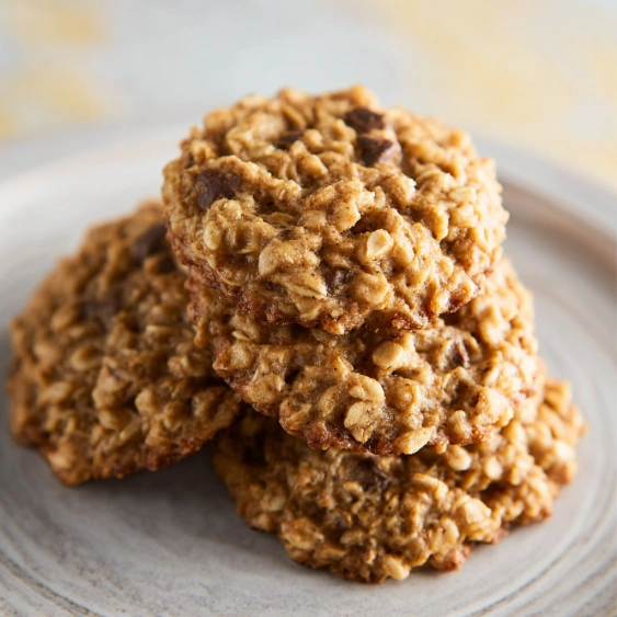 A plate of cookies.