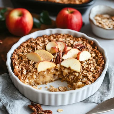 A pie with apples and nuts.