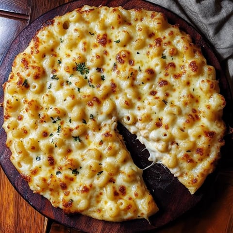 A slice of macaroni and cheese.